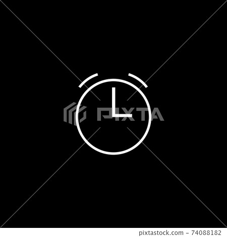 Alarm, clock icon, vector illustration. Flat design. Alarm, clock icon, vector illustration. Flat design. 74088182