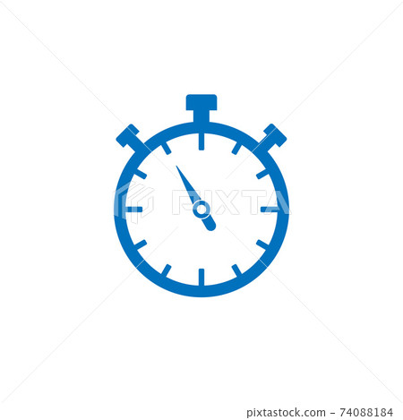 Timer, clock, time, icon. Vector illustration, flat design. Timer, clock, time, icon. Vector illustration, flat design. 74088184