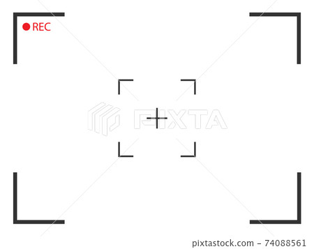 Camera frame viewfinder screen icon. Vector illustration. Camera frame viewfinder screen icon. Vector illustration. 74088561