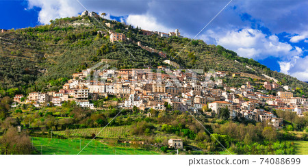 Alvito - scenic village in Frosinone province, Lazio region, Italy. 74088699