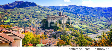 "Castello di Bardi" - impressive medieval fortress in Emilia -Romagna, Italy 74088746