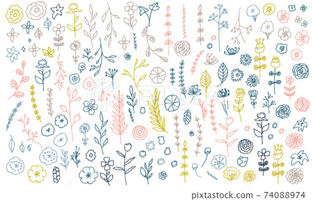 Scandinavian style line art illustration 74088974
