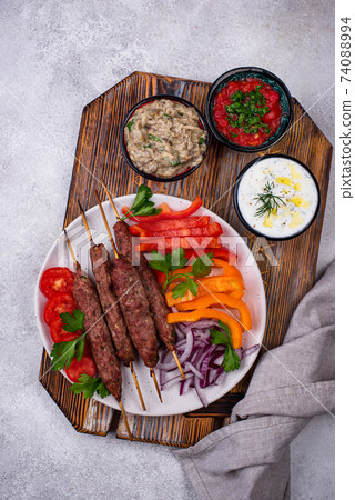 Lula kebab, Traditional Turkish or Caucasian dish 74088994