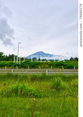 Late June Mt. Iwate from Iwateyama sa, Iwate Prefecture 74089179