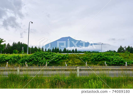 Late June Mt. Iwate from Iwateyama sa, Iwate Prefecture 74089180