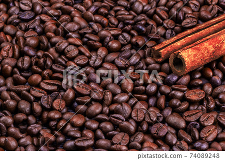 coffee beans background. coffee beans background. 74089248