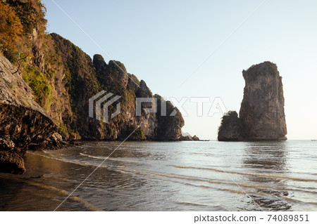 Luxurious Pai Plong beach near Ao Nang, Thailand Luxurious Pai Plong beach near Ao Nang, Thailand 74089851