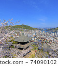 Onomichi Sakura in full bloom Tenneiji Sanjuto 74090102