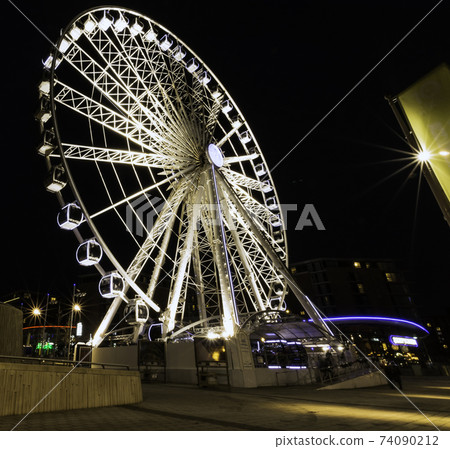 Echo Wheel of Liverpool by night 74090212