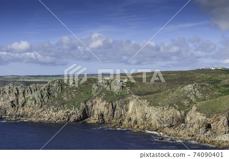 Cornish ocean - view from The Lands' End - Cornwall Cornish ocean - view from The Lands' End - Cornwall 74090401