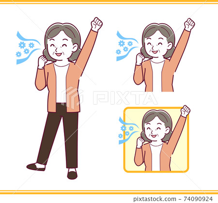 矢量 一組 年長 74090924
