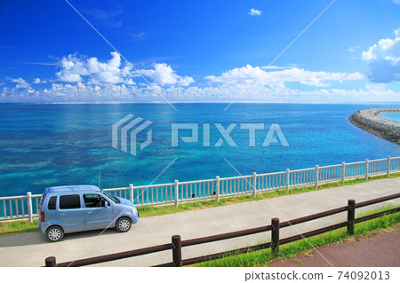 Okinawa's idyllic coast 74092013