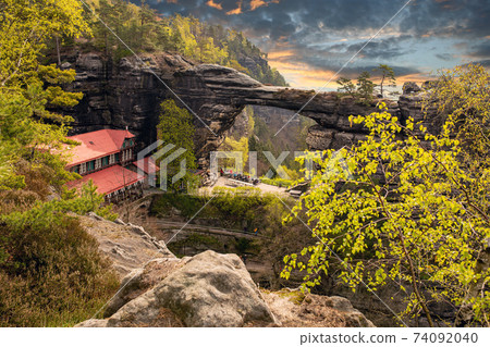 Pravcice Gate is the largest natural rock gate on the European Pravcice Gate is the largest natural rock gate on the European 74092040