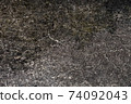 Old wall in cracks and lichen. Plaster. Background texture 74092043