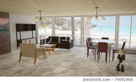 Simple modern room 74092908