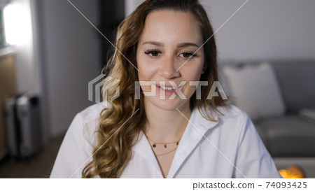 Portrait shot of a modern business woman Portrait shot of a modern business woman 74093425