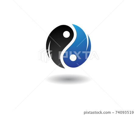 Yin yang icon vector - Stock Illustration [74093519] - PIXTA