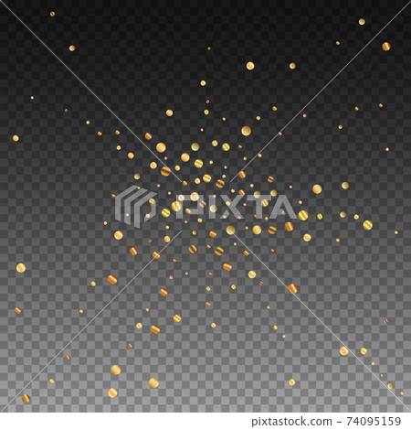 Sparse gold confetti luxury sparkling confetti. Sc 74095159