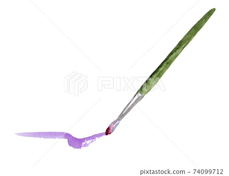 Illustration painted with a paintbrush 74099712