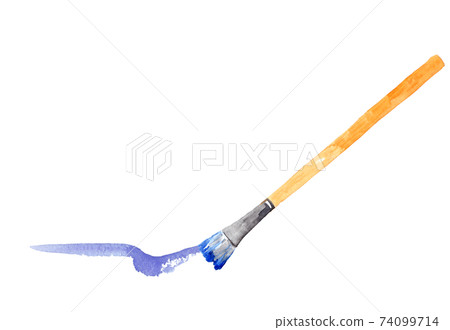 Illustration painted with a paintbrush 74099714