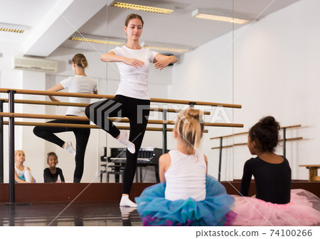 Teacher demonstrating choreographic element 74100266