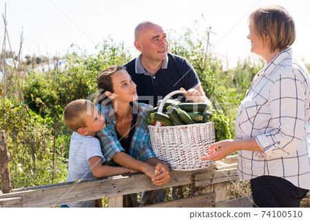 Getting to know the neighbors at the country houses in village Getting to know the neighbors at the country houses in village 74100510