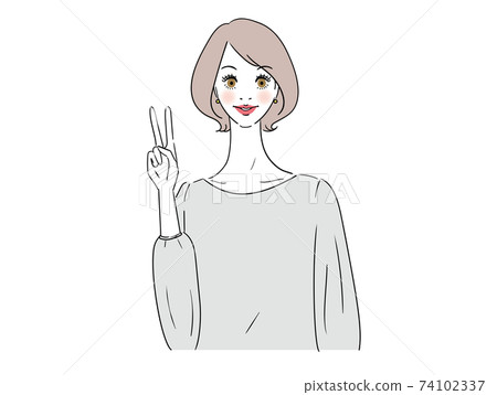 手標誌2美麗的女人 74102337