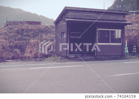 Country bus stop Country bus stop 74104159