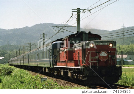 JR West DD51 + 14 series sleeper limited express Izumo 74104595