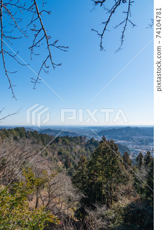 View from the observation deck of Kinbira Park (Akiruno City, Tokyo) 74104781