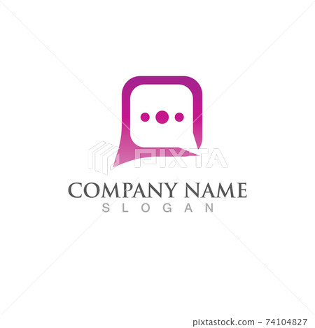 Speech bubble icon Logo template vector Speech bubble icon Logo template vector 74104827