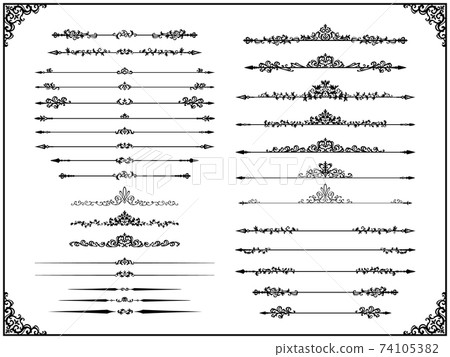 西式矛形隔斷線裝飾材料套裝 西式矛形隔斷線裝飾材料套裝 74105382