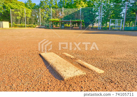 Kiyohara Minami Park Baseball Stadium, Utsunomiya City, Tochigi Prefecture in the morning Kiyohara Minami Park Baseball Stadium, Utsunomiya City, Tochigi Prefecture in the morning 74105711
