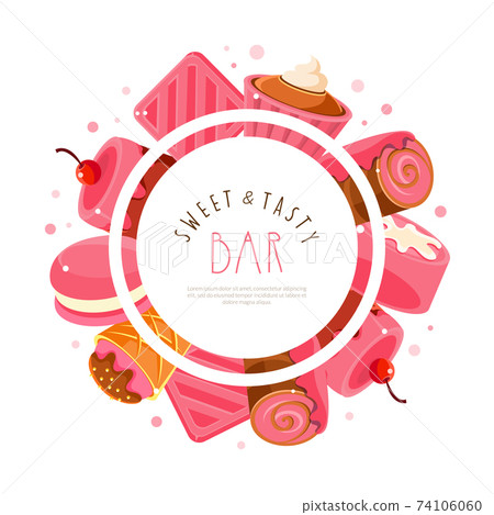 Sweet and Tasty Bar Banner Template, Bakery,... - Stock Illustration  [74106060] - PIXTA