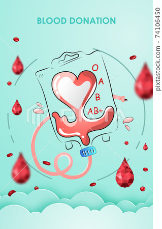 blood, vector, heart 74106450