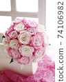 Pink bouquet to decorate the windowsill 74106982