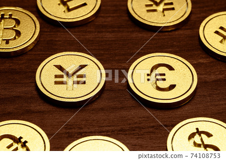 Money currency image Euro / yen Money currency image Euro / yen 74108753