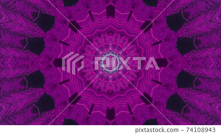 Abstract circular geometric ornament 3d illustration Abstract circular geometric ornament 3d illustration 74108943