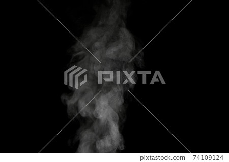 Steam, steam, steam, smoke taken on a black background 74109124