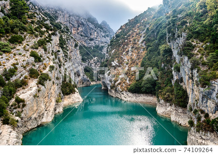 Verdon Gorge, Gorges du Verdon in French Alps, Provence, France 74109264