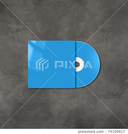 Blue CD - DVD mockup template isolated on... - Stock Illustration ...