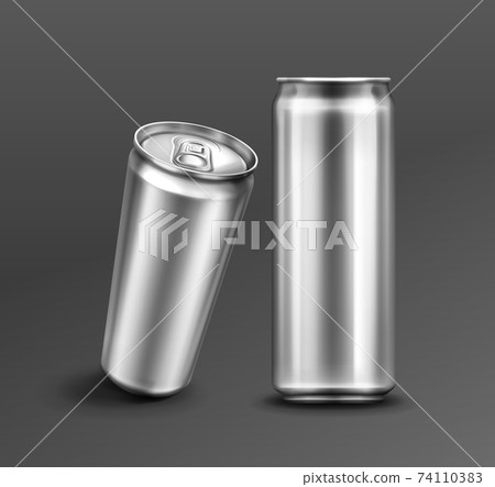 Vecor template of aluminium can for soda or beer 74110383