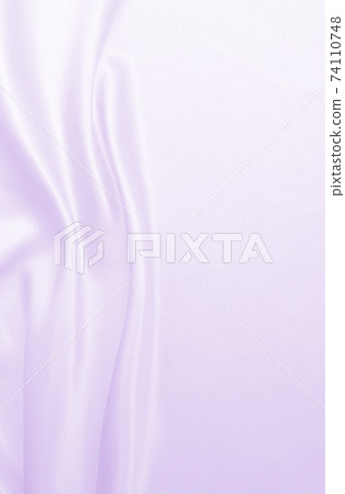 Smooth elegant lilac silk or satin texture as wedding background. Luxurious background design 74110748
