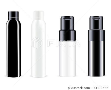 Spray bottle. Vector can, aluminum tin deodorant 74111386