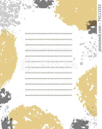 Thimble pattern collage letter frame brown Thimble pattern collage letter frame brown 74111553