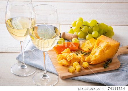 Cheese and white wine Cheese and white wine 74111834