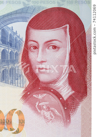 Juana Ines de la Cruz a portrait from Mexican money Juana Ines de la Cruz a portrait from Mexican money 74112069