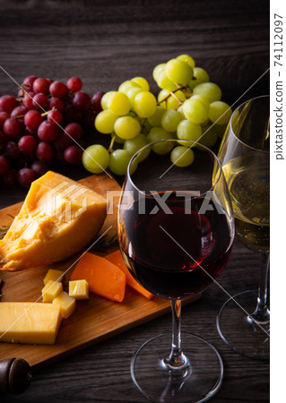 Wine and cheese 74112097