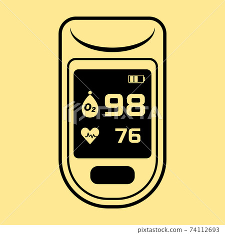 Vector illustration of pulse oximeter 74112693