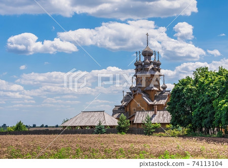 Wooden All Saints skete in Svyatogorsk, Ukraine 74113104
